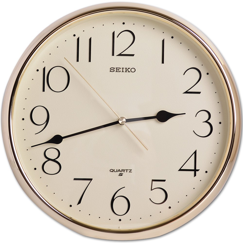 นาฬิกาแขวน ไซโก้ (Seiko) ขอบทอง ขนาด 11 นิ้ว รุ่น QXA001G