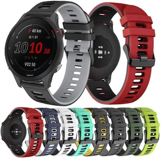 สายนาฬิกาข้อมือซิลิโคน 20 มม. 22 มม. สําหรับ Garmin Forerunner 255 55 245M Garmin Venu 2 2Plus SQ Vivoactive 3 4