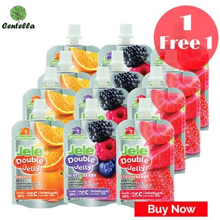 JELE DOUBLE JELLY MIX FLAVOUR 125G.X12 พิเศษ ซื้อ 1 เเถม 1 Special Buy 1 free 1