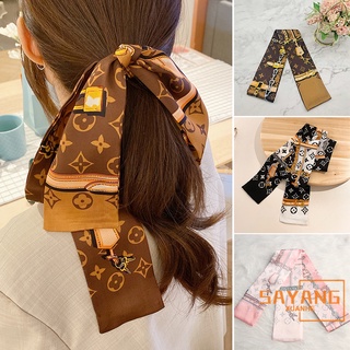 New Tarot LV chic scarf spring and autumn  headband Korean wild tie bag handle ribbon twilly scarf/L\V neckerchief.