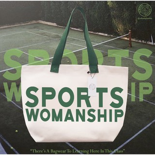 "SPORTSWOMANSHIP" Tote Bags "School of Canvas"