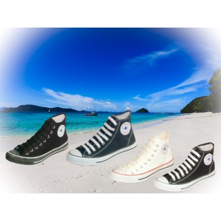 รองเท้าผ้าใบหุ้มข้อ  สไตล์ Converse  (Mashare) ชาย หญิง ไซส์ 37-45