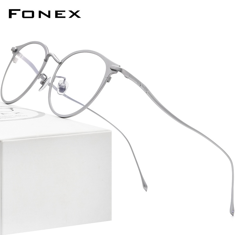 Fonex แว่นตาไทเทเนียมบริสุทธิ์สําหรับผู้หญิง 2021 ใหม่ Ultralight