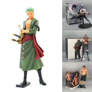 ฟิกเกอร์ One Piece Kata Kuri Standing Overlord Color Showdown Luffy Ace Zoro