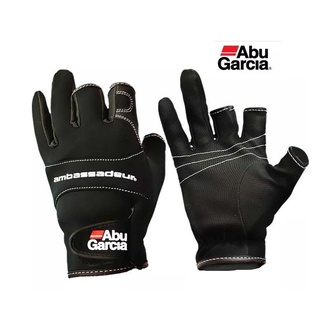 ถุงมือตกปลาตัดสามนิ้วคุณภาพสูง   Size : L  Abu Garcia Fishing Gloves