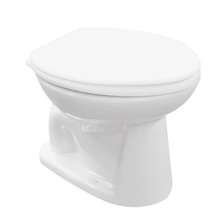 🔥แนะนำ!! CORAL สุขภัณฑ์นั่งราบราดน้ำ รุ่น 7450 ขนาด 37.5 x 45.5 x 34.5 ซม. สีขาว Toilet Seats