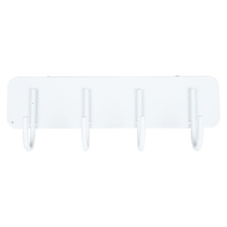 ตัวแขวนแบบ 4 ขอแขวน 20x4.5x7.5 ซม. สีขาวHOOK RACK (4) 20X4.5X7.5CM WHITE