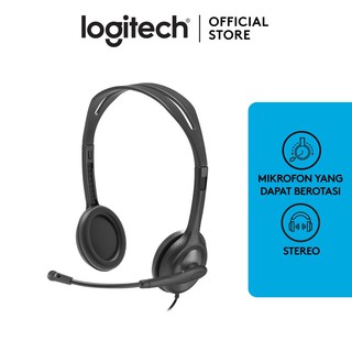 Headset Logitech Stereo H111 (Black) สินค้ารับประกัน 2 ปี.