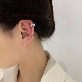 ต่างหูหนีบเซต3ชิ้น หัวใจ สองเส้น และเรียบ earcuff