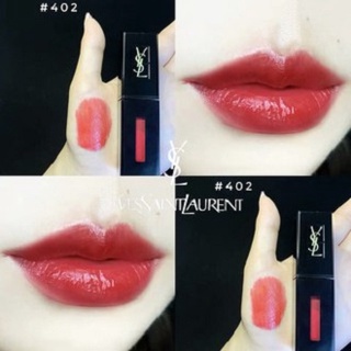 ของแท้ พร้อมส่ง  !! YSL VINYL CREAM CREAMY LIP STAIN FULL SIZE 5.5 ML. N0.402