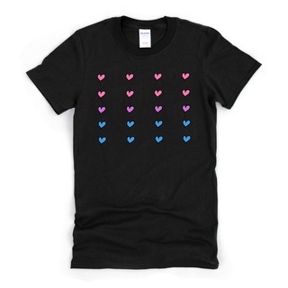 เสื้อยืดลําลอง แขนสั้น พิมพ์ลาย Bi Love Heart น่ารัก เหมาะกับของขวัญ สําหรับผู้ชายS-5XL