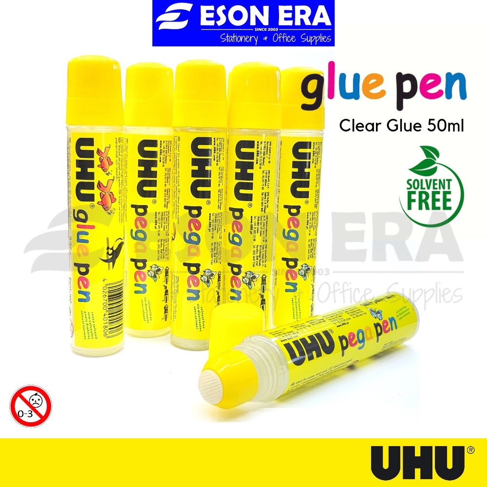 UHU Glue Pen 50ml Happy Glue / Gam Jernih / กาวใส