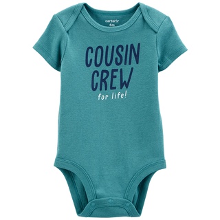 Carters Boy SloganBS CousinCre  Bodysuit เสื้อผ้าเด็ก บอดี้สูทแขนสั้น 1 ชิ้น