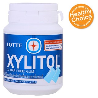 ลอตเต้ ไซลิทอล หมากฝรั่งปราศจากน้ำตาล กลิ่นเฟชร มินต์ 58กรัม หมากฝรั่ง Lotte Xylitol Fresh Mint Flavor Sugar Free Gum 58