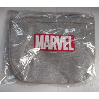 ถุงผ้า Marvel สีเทา นุ่มๆ ของแท้ ขนาด 40*30cm.