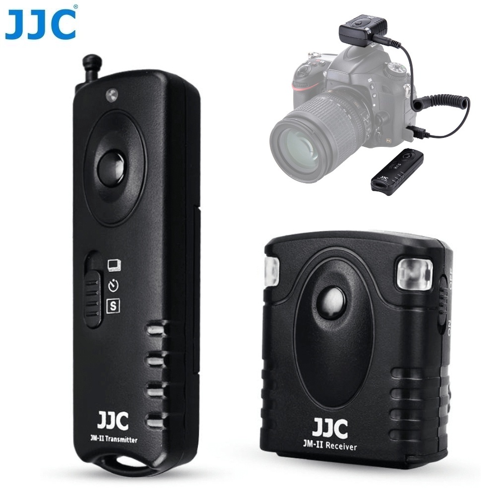JJC JM-J2(II) รีโมทชัตเตอร์ไร้สายวิทยุระยะไกล 30 ม. สำหรับกล้อง OM SYSTEM OM-1 OM-5 Olympus OM-D E-M