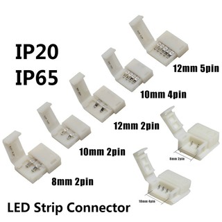 ขั้วต่อสายไฟ LED IP20/IP65 8มม.-2pin 10มม.-2pin 10มม.-4pin 10มม.-5pin 12มม.-5pin สําหรับเชื่อมต่อฟรีเชื่อม