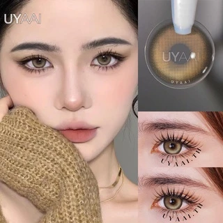 ⚡จัดส่งจากกรุงเทพ⚡UYAAI คอนแทคเลนส์ สีน้ำตาลธรรมชาติ คอนแทคเลนส์สายตา คอนแทคเลนส์รายเดือน K4 2 ชิ้น 1 คู่