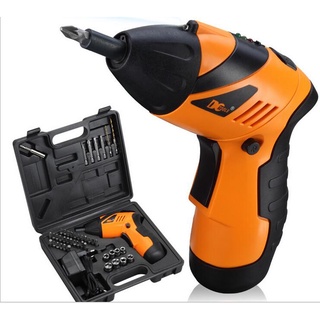 Hot item Cordless Screwdriver ชุดสว่านเจาะไฟฟ้าไร้สายมัลติฟังก์ชั่น DC 4.8V พร้อมเครื่องมืออุปกรณ์รวม 45 ชิ้น (2103)