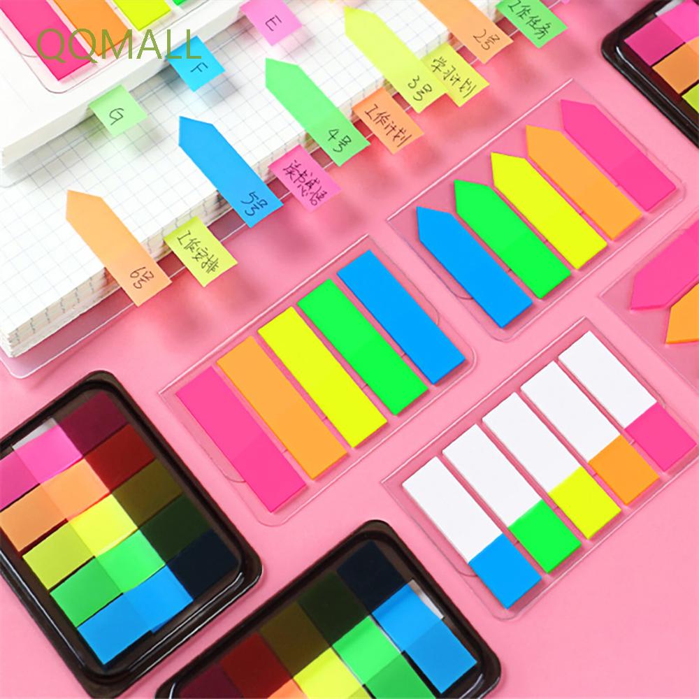 Qqmall สติ๊กเกอร์ลายสีเรืองแสงสําหรับตกแต่งสมุดบันทึก
