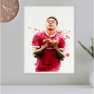 โปสเตอร์ ผ้าแคนวาส Jesse Lingard Manchester United เจสซี ลินการ์ด นักฟุตบอล แมนยู แมนเชสเตอร์ยูไนเต็ด