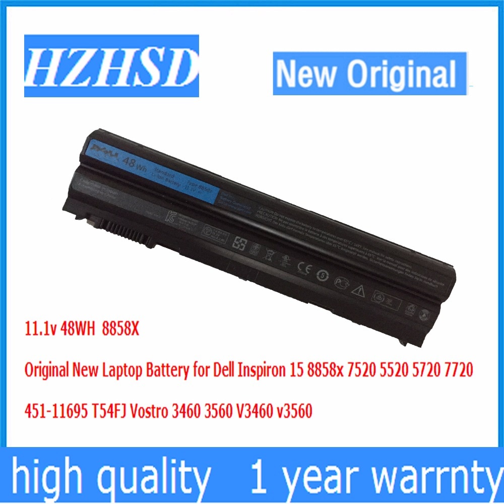 ❤11.1v 48WH 8858X Original New Laptop Battery for Dell Inspiron 15 8858x E6420 7520 5520 5720 7720 T
