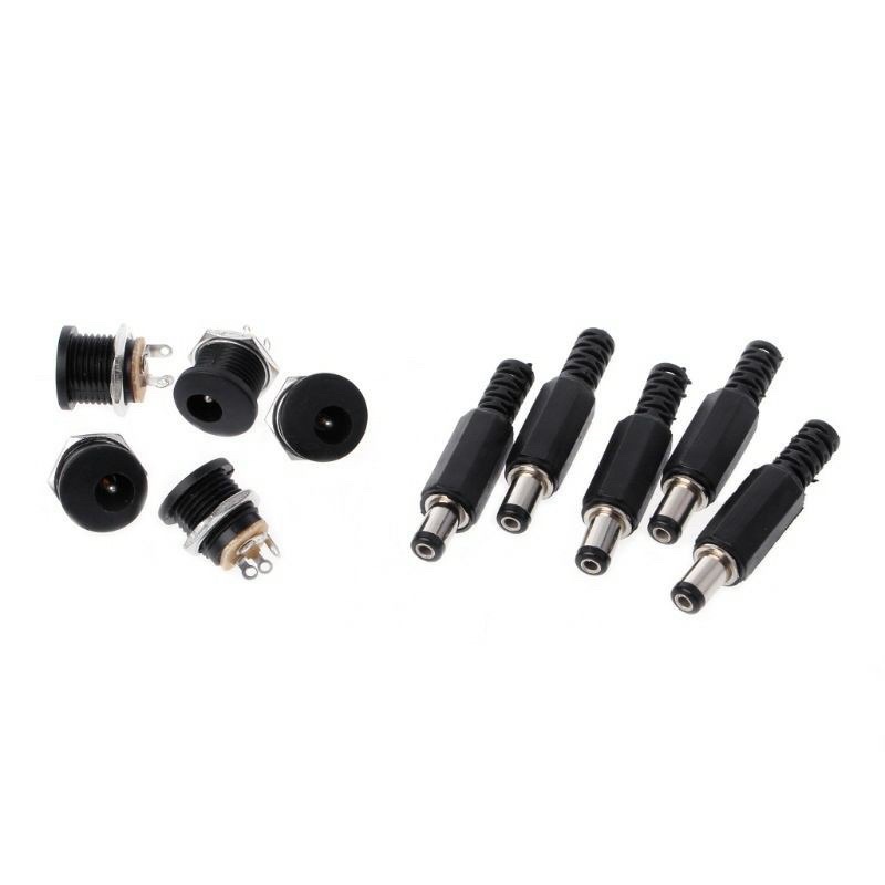 ชุดละ4ชิ้น Jack DC Power Adapters แจ็คขั้วต่อตัวผู้ ตัวเมีย