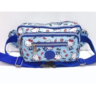 🌈🌸KITTY -สีพื้น-DORAEMON(🌟 ราคาล้างสต๊อกโกดัง 🌈 กระเป๋าคาดเอวคิตตี้ โดเรม่อน 8 นิ้ว