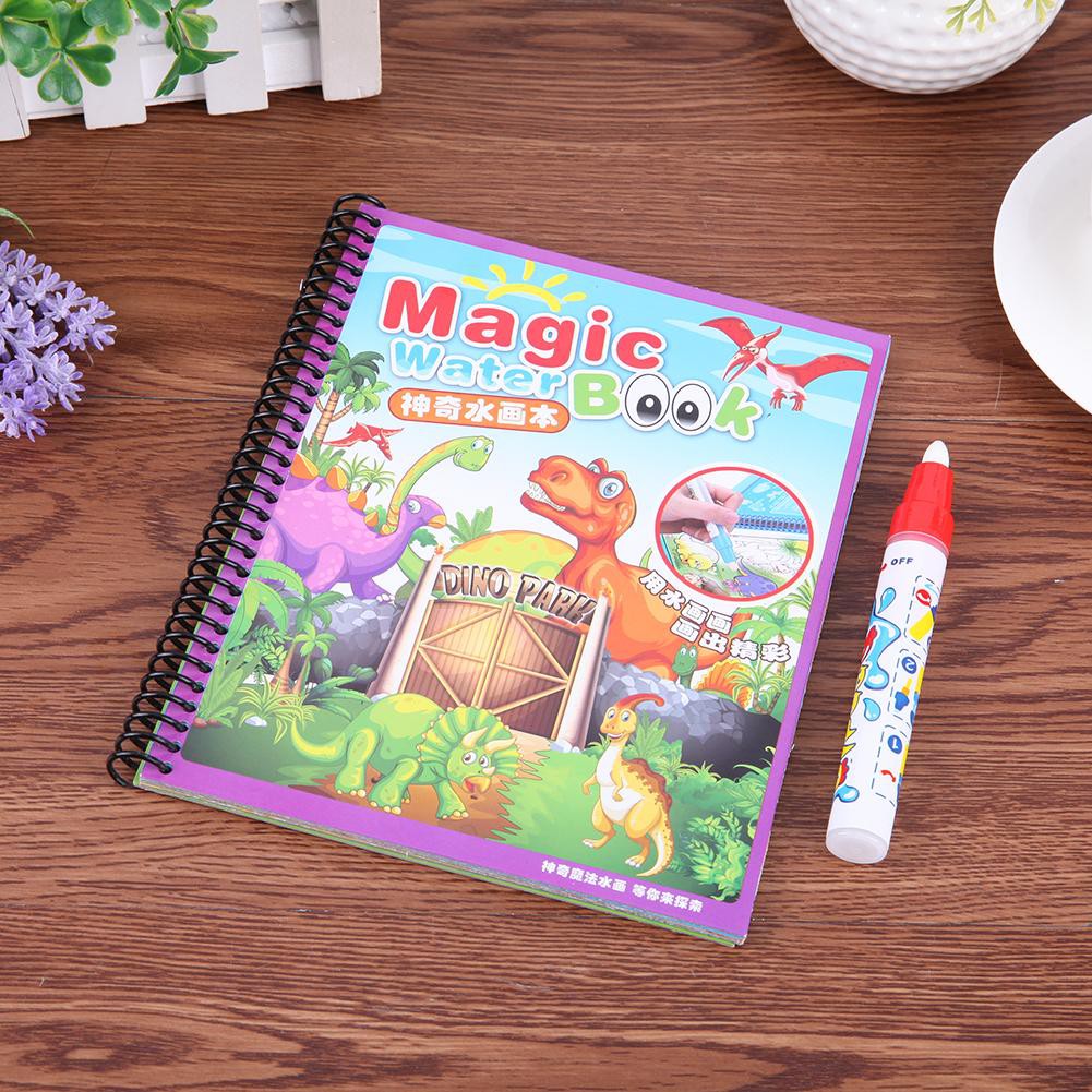 [CHE] Reusable Water Painting Book with Magic Doodle Pen Kids ...