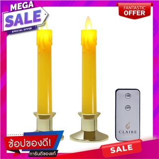 เชิงเทียน LED CLAIRE 0.06 วัตต์ WARMWHITE 18.5 ซม. เทียน LED DUAL LED TAPER CANDLE CLAIRE 0.06W WARMWHITE 18.5CM