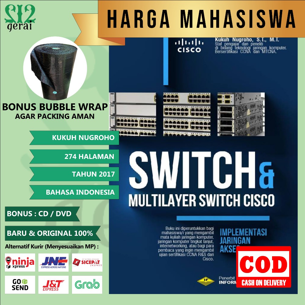 หนังสือของ SWITCH และ MULTILAYER SWITCH CISCO KUKUH NUGROHO ราคานักเรียน