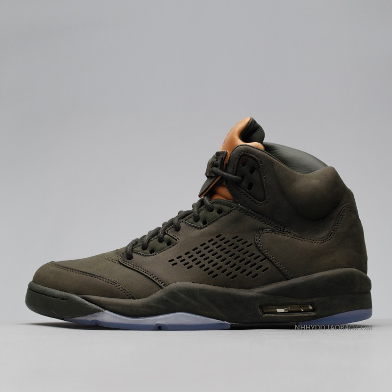 army green jordan 5