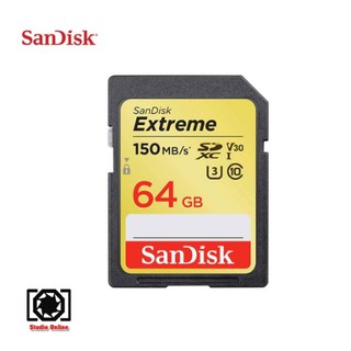 SANDISK EXTREME SDHC 64 GB CLASS 10 150MB