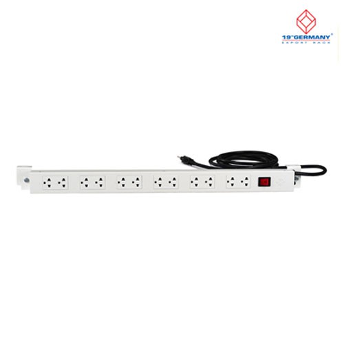 19" GERMANY EXPORT RACK รางไฟชนิด 12 Outlet AC POWER DISTRIBUTION 12 Universal Outlet w/Cable 3 M. &