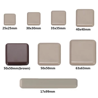 PUSHATH 4pcs เฟอร์นิเจอร์ขา Slider Pads รอบหนา Easy Move เก้าอี้อุปกรณ์โต๊ะโซฟา Self-Adhesive Anti Noisy