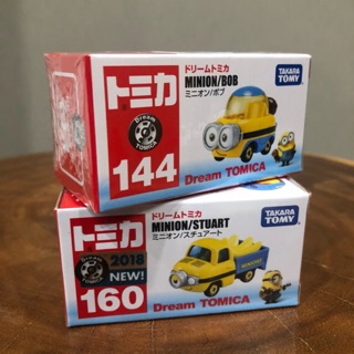 (Set2คัน) รถเหล็ก TOMICA MINION BOB &amp; STUART ของแท้จากญี่ปุ่น