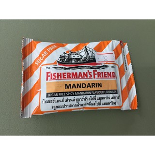 FISHERMANS FRIEND Sugar Free MANDARIN ส้ม ฟิชเชอร์แมน รสส้มแมนดาริน (307)