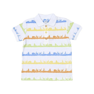 Classic Pooh by Lesenphants [9LLLP1JVโค้ดลด125.ขั้นต่ำ350] 1H19B01 เสื้อโปโล เด็กชาย ลิขสิทธิ์ห้าง