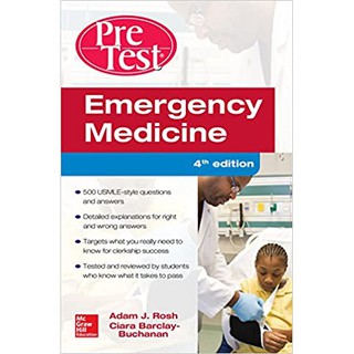 Emergency Medicine PreTest Self-Assessment And Review, 4ed - ISBN 9781259251177