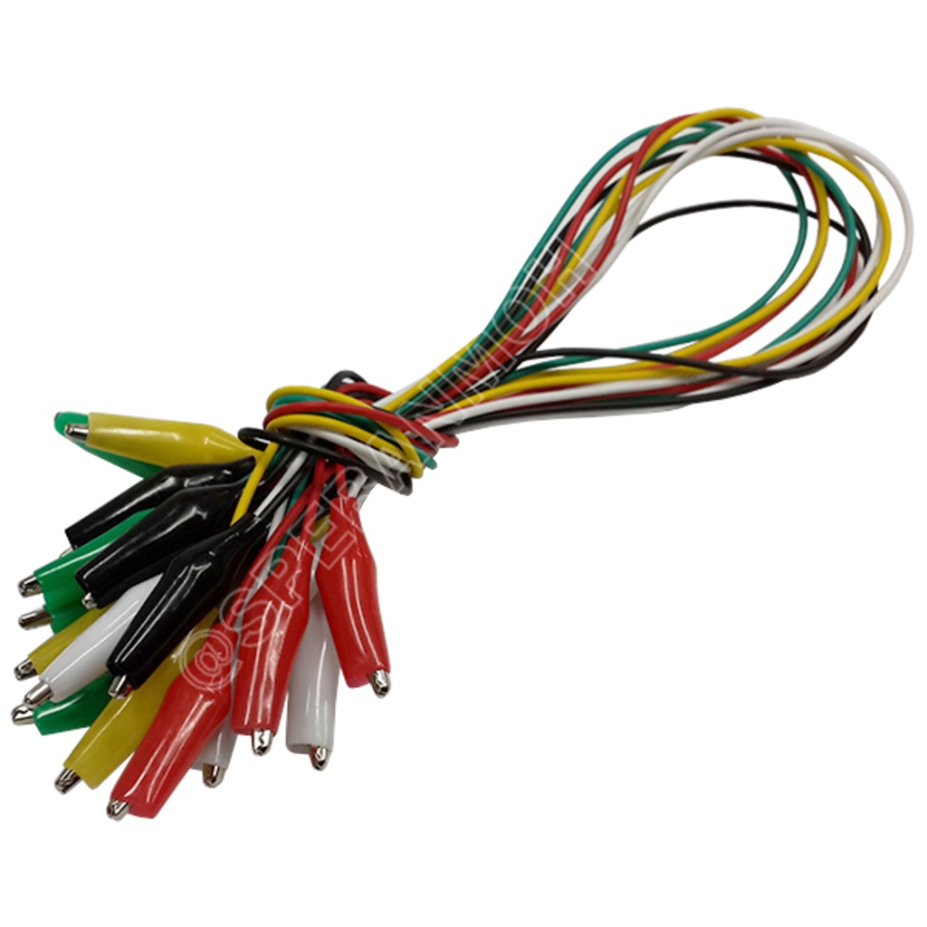 สายปากคีบ (Alligator Clip) คละสี ALW-001C