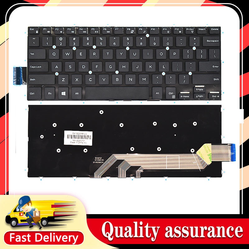 แป้นพิมพ์แล็ปท็อปใหม่สําหรับ DELL Inspiron 13-5368 14-5468 15-7560 15-7579 3480 3481 3490 3493 5378 