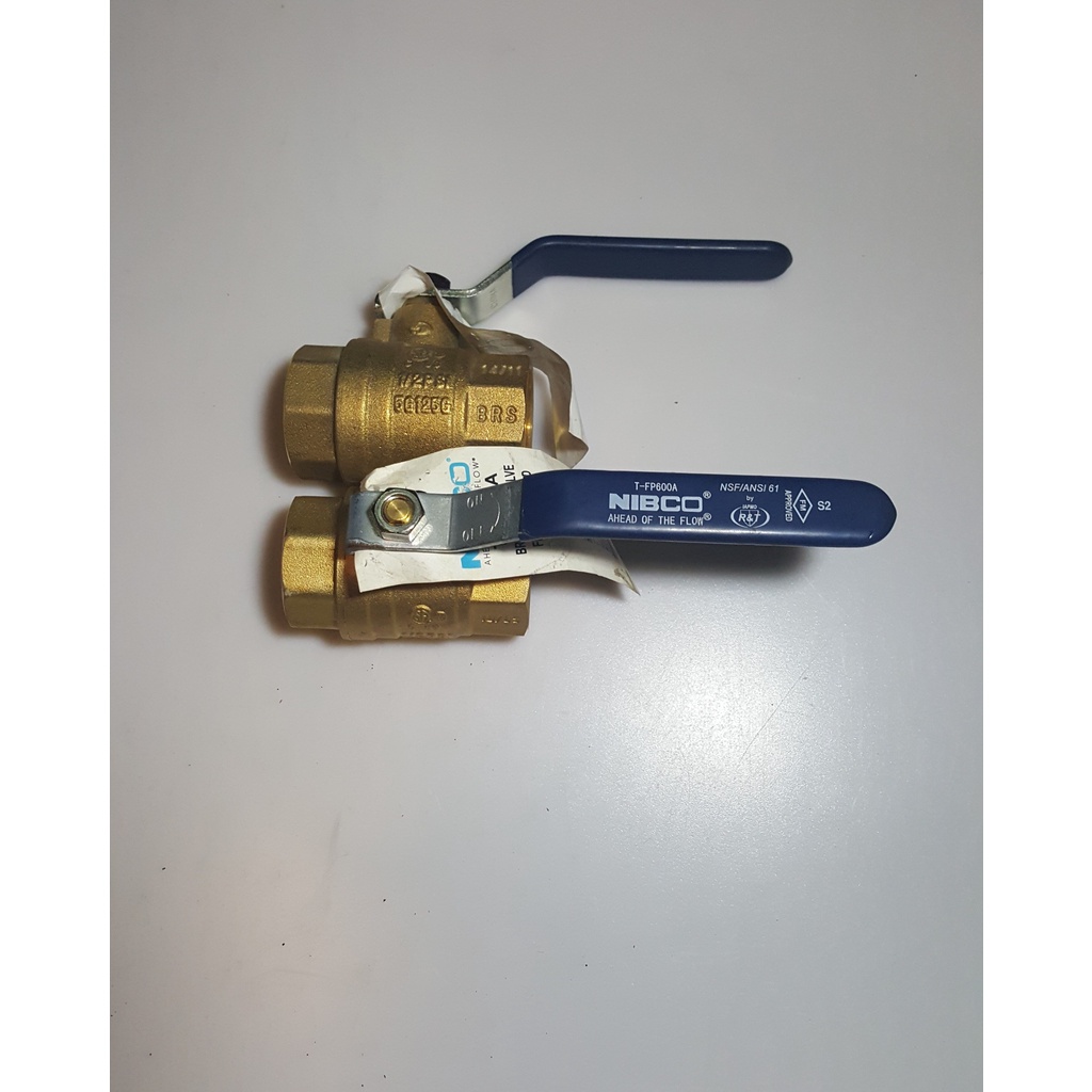 บอลล์วาวล์ ทองเหลือง NIBCO T-FP600A  ขนาด 1 นิ้ว  จำนวน 1 ตัว