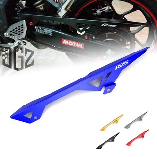 R25 ฝาครอบป้องกันโซ่หลังรถจักรยานยนต์ CNC อุปกรณ์เสริม สําหรับ YAMAHA YZF R25 R3 2013-2019