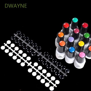 DWAYNE 120Pcs Nail Polish Display Table Stickers Plastic Fake Nails Nail Color Card Board Flat Back Color Board Salon Manicure Nail Art Training Nail Art Tool Girls Nail Showing Shelf/Multicolor