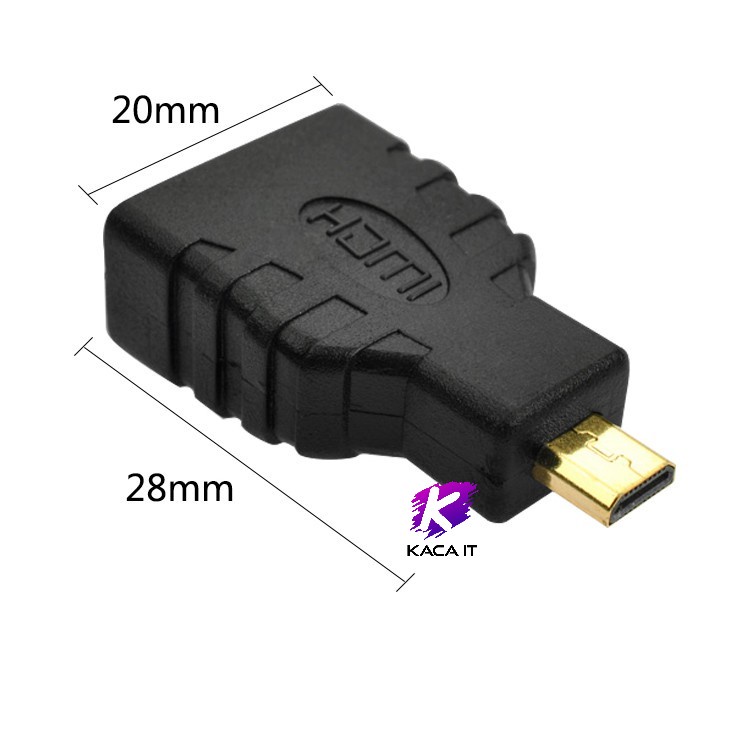 หัวแปลง HDM อเนกประสงค์ Mini HD (M) to HD (F) Micro HD (M) to HD (F)อแดปเตอร์ตัวแปลงHD(F) เป็น HD(F)
