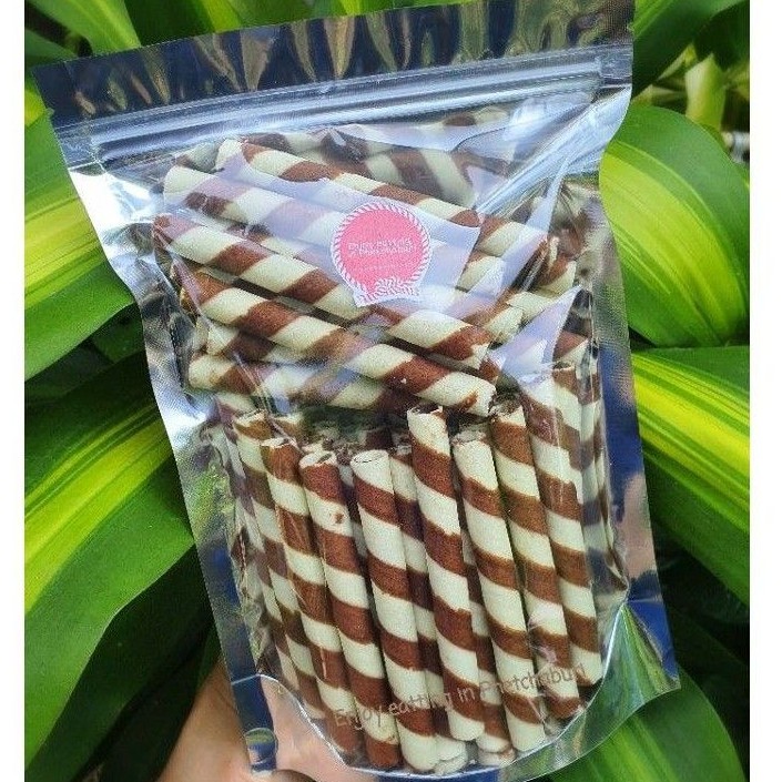 ขนมเวเฟอร์สติ๊กรสช้อกโกแลต  ขนมโอโจ้ช็อกโกแลต  ท็อปปิ้งแต่งหน้าไอศครีม 1 ถุง 250 กรัม