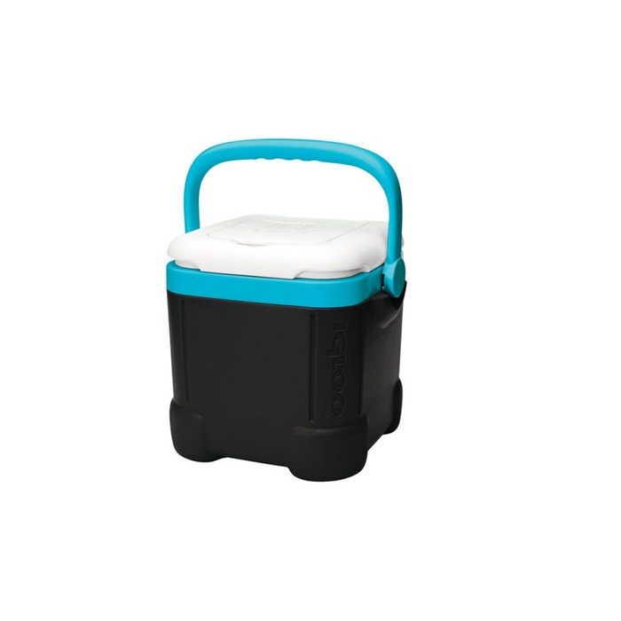 215620, Igloo, Ice Cube 14 QT, Black, White & Turquoise Cooler , ถังแช่อิกลูรุ่นไอซ์คิวบ์ 14ควอท