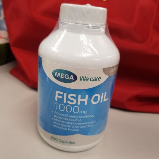 Fish oil MEGA น้ำมันปลา 200 แคปซูล