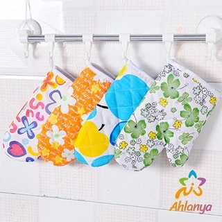 Ahlanya ถุงมือกันความร้อน ถุงมือไมโครเวฟ จัดเก็บสะดวก จัดส่งคละลาย Cooking gloves