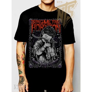 BMTH Bring Me the Horizon ROCK เสื้อยืด เสื้อวง เสื้อดำ สกรีนลาย ผ้าหนานุ่ม  T SHIRT S M L XL XXL